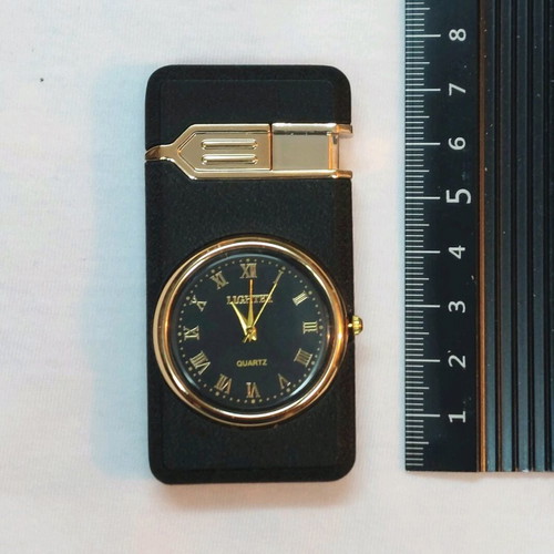 Gas Lighter with Clock New, Windproof