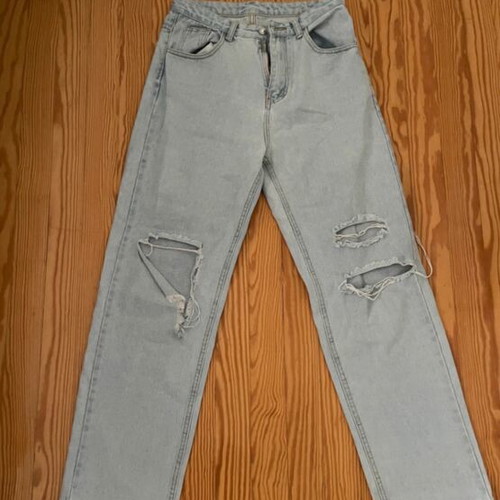 Shein jeans like new, size M 38 10, blue turquoise