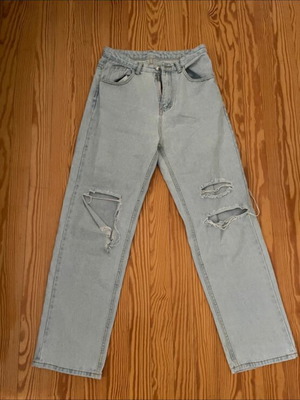 Shein jeans like new, size M 38 10, blue turquoise