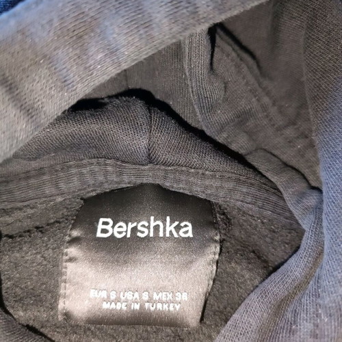Bershka men's hoodie size small like new, black