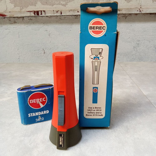 Berec collectible vintage flashlight 1970s 1980s like new
