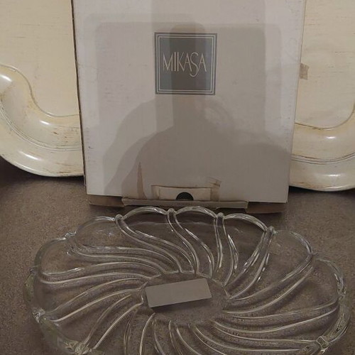 Mikasa crystal plate-bowl new, made in Germany