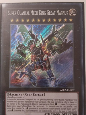Yu-Gi-Oh! Super Quantal Mech King Great Magnus near mint secret rare