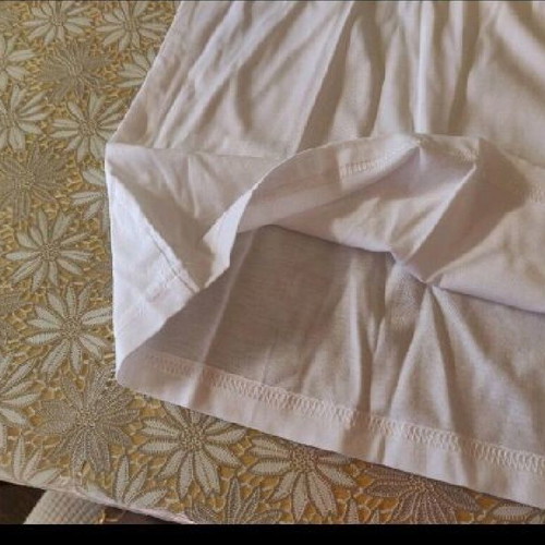 Women's summer blouse size Medium, 82% cotton, new, white