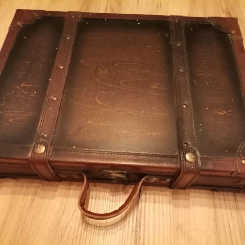 Kochtopfhaus Muller handmade knife set like new with leather and wood case
