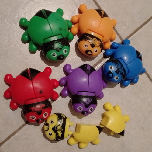 Board games Batrachomahies and Ladybugs used, educational set