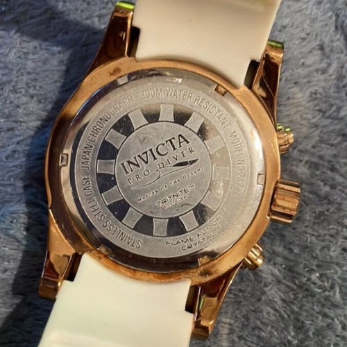 Invicta watch genuine chronograph used, large size without box