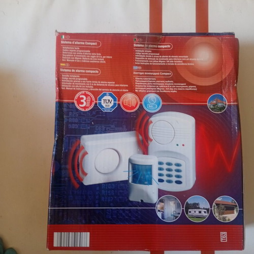 Compact Alarm System with Motion Detector and Siren new