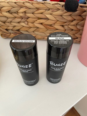 Keratin fibers for men used, black with medium brown gift