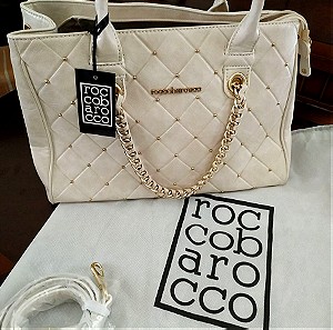 Τσάντα χειρός Roco Barocco άσπρη