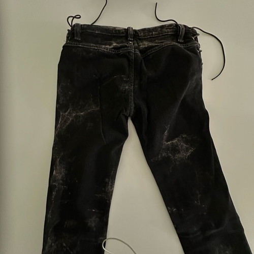 Diesel denim pants Y2K like new, black with statement hem