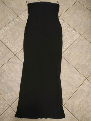 Bershka dress size L black strapless soft like new