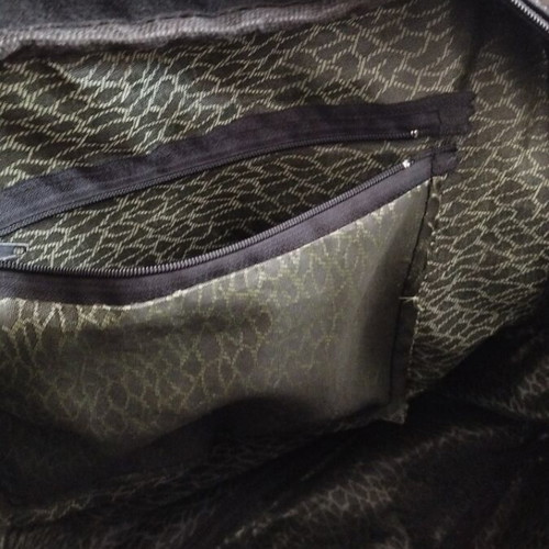 Adidas patent leather handbag used, black