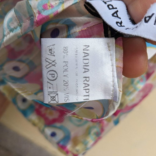 Nadia Rapti scarf like new, multicolored, size 134x95cm