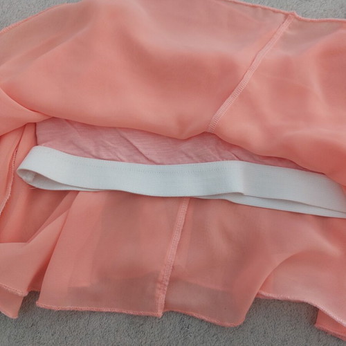 Benissimo salmon top with ruffles and thin straps like new