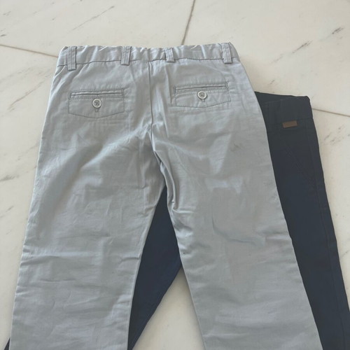 Boboli boys' pants like new, gabardine fabric, size 5, set of 2