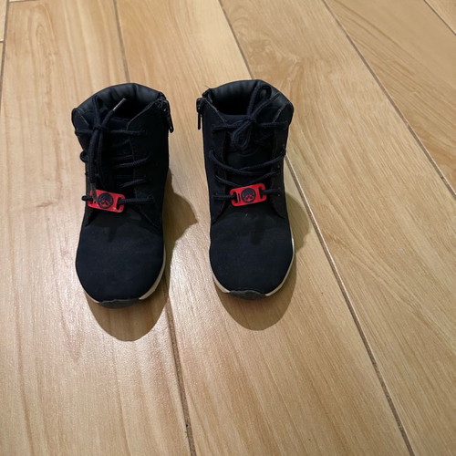 H&M boots used, kids size 28, dark blue with zipper