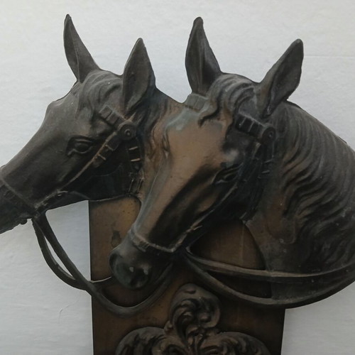 Wall mirror with 2 horses used