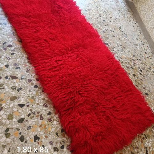 Flokati rug like new, size 1.80x0.85