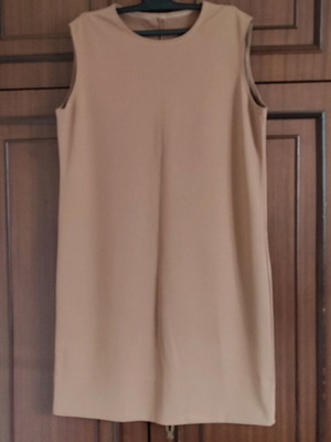 Γυναικείο φόρεμα χωρίς μανίκια καφέ, σαν καινούργιο