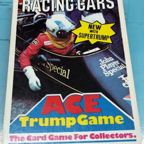 Racing Cars AceTrump card game used, complete without box
