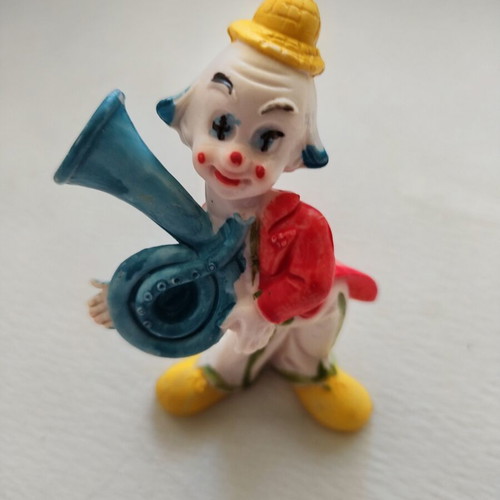 Vintage clown figurine made in Italy, like new, 8 cm