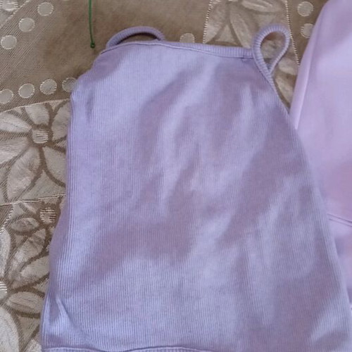 Spring set blazer and croptop with gifts, lilac purple
