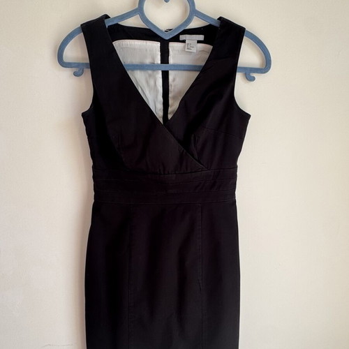 H&M Black Dress Size 34 XS/S Used, Office and Evening