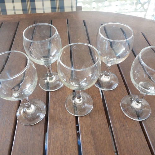 Stemmed glasses used, pack of 5 pieces