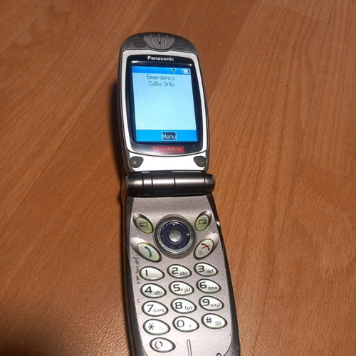 Panasonic Vodafone VFDF (G2) phone used, gray