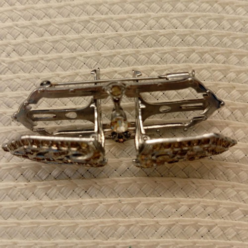 Vintage brooch with detachable clips, like new, Art Deco style
