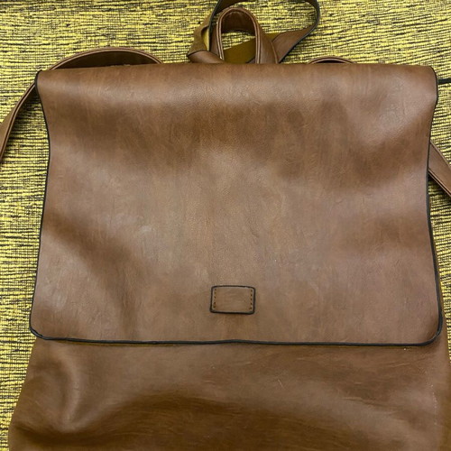 Leather backpack brown like new