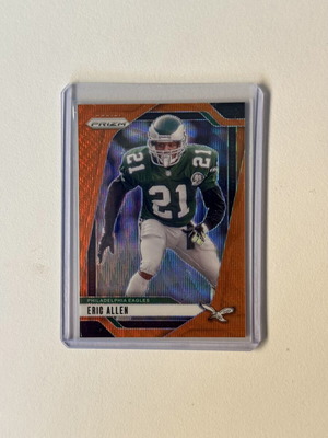 2024 Panini Prizm Orange Wave Eric Allen 44/60 #237 Eagles card new