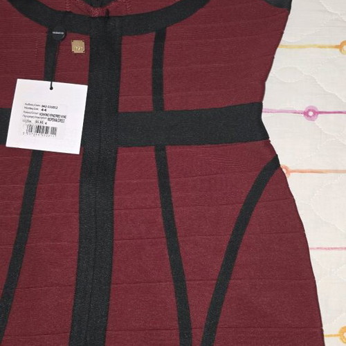 Rib BSB dress red with black details new no 44 XXL