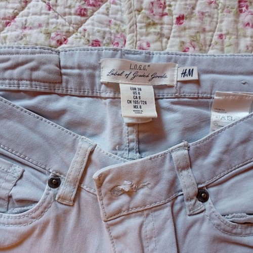 Summer pants used, slim fit, size M, pack of 2