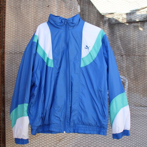 Puma vintage jacket like new, blue and white