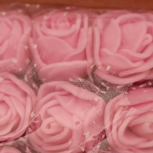 Craft foam rose set new, colorful EVA flowers with decorative branches