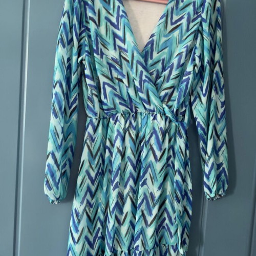 Short colorful summer dress new, size M