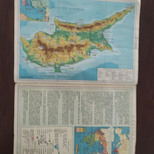 Historical Atlas Volume B and New Illustrated School Atlas used, old editions