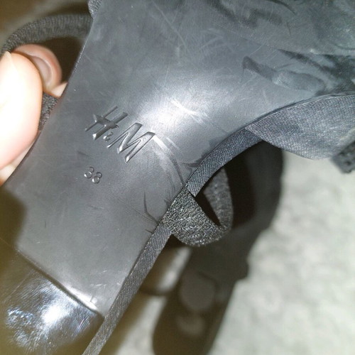 H&M mules shoes size 38 like new, black