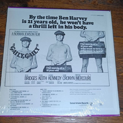 Henry Mancini Gaily, Gaily LP used, original 1969 American edition