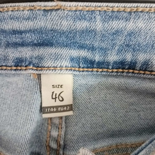 Women's blue jeans, size L, cotton blend
