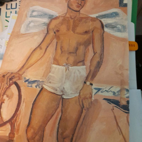 Collectible poster Giannis Tsarouchis used