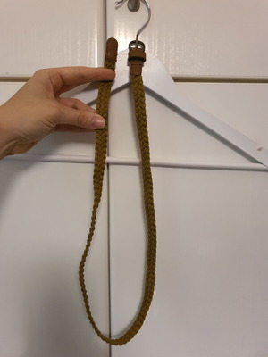 Woven belt brown, like new, 90 cm