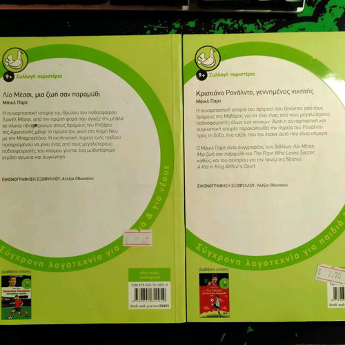 Messi & Ronaldo Biographical Books new, set of 2