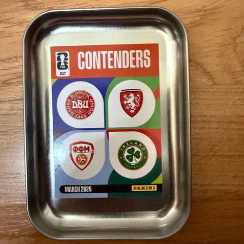 World Cup Contenders collectible tin like new