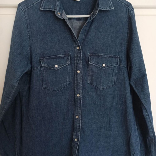 Denim blue shirt H&M size XXL with large fit, like new
