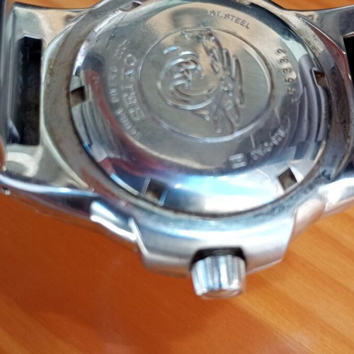 Seiko men's watch used, silver, in very good condition