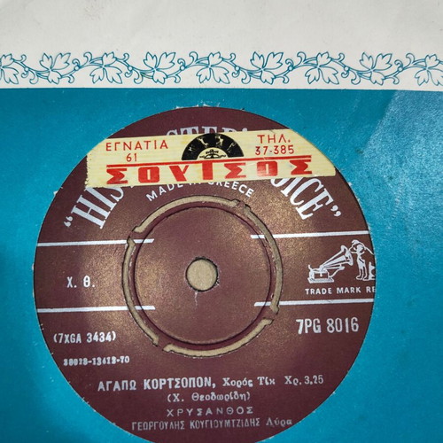 Chrysanthos - Agapo Kortsopon / Intzan Giagouleuketai 7"
