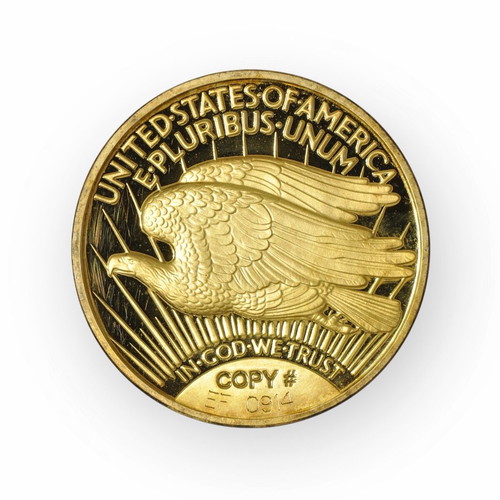 Twenty Dollars 1933 gold plated Liberty USA copy used